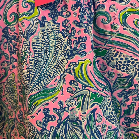 Lilly Pulitzer Pink and Blue Patterned Shorts - Picture 3 of 6